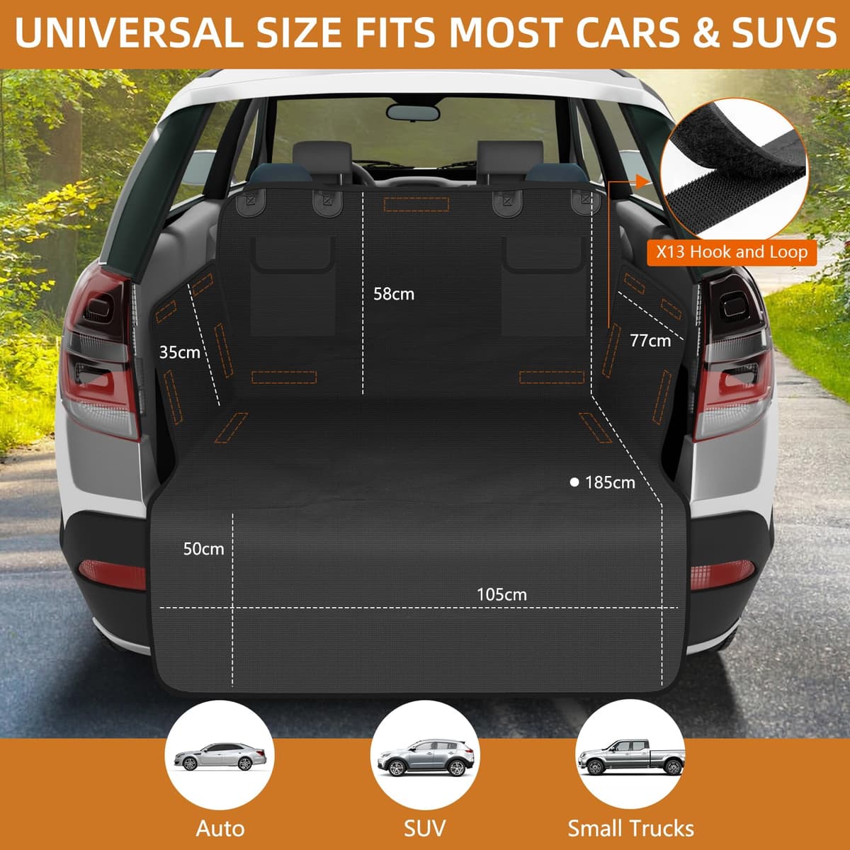 Manta Protectora para Maletero para Perros Universal 185x105cm Resistente al Agua y a los Arañazos Manta Protectora para el Maletero para Perros Manta para Perros para Viajes y Transporte — view 5