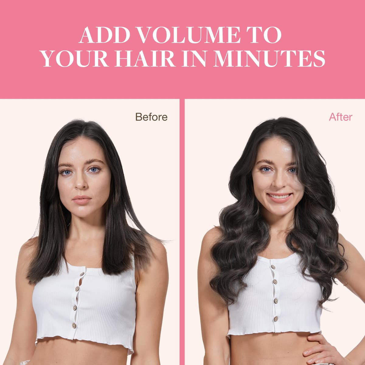 GOO GOO Clip in Hair Extensions Human Hair, 18inch 150g 9Pcs, #2 Dark Brown, Hair extensions for women, Human Hair Extensions Clip in — view 62