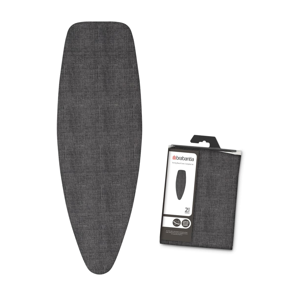 Brabantia Funda de Planchar D, 135 x 45 cm, Denim Negro, Set Completo — view 3