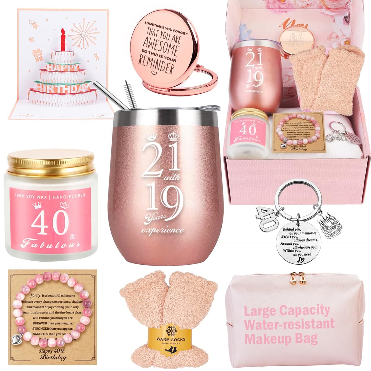 Awfrky Birthday Gifts for Women, Birthday Gift Box Set for Woman Best Friends Female Sister Mom Daughter Wife Her Girlfriend Coworker Bestie, Unique Gifts for Women — view 26
