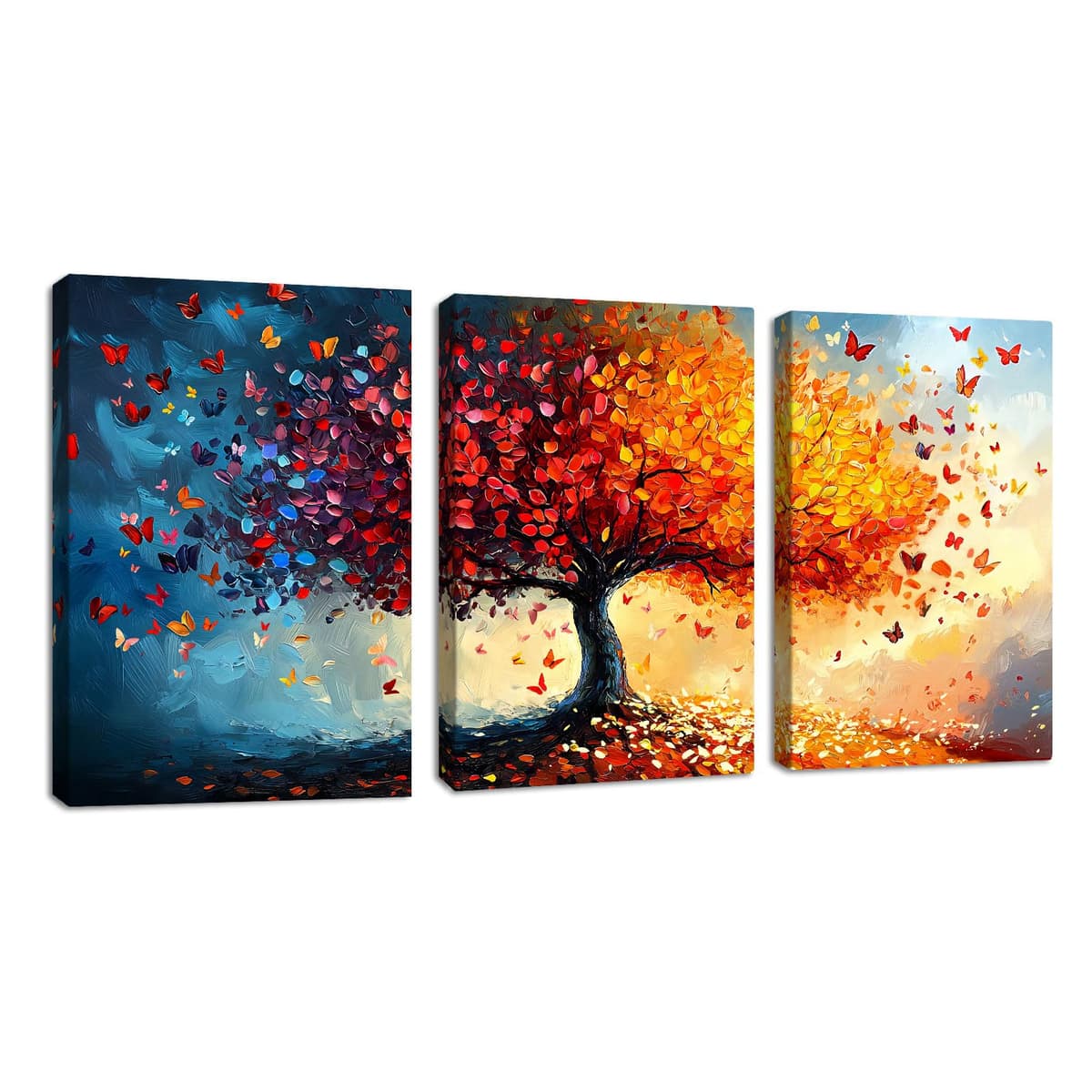 3Pcs Blue Grey Zen Canvas Wall Art, White Lotus Flowers Butterfly Meditation Spiritual Wall Paintings White Lotus Blooming on Stones in Lake Wall Pictures Room Decor for Yoga Spa Room Decor 30x40cmx3 — view 27