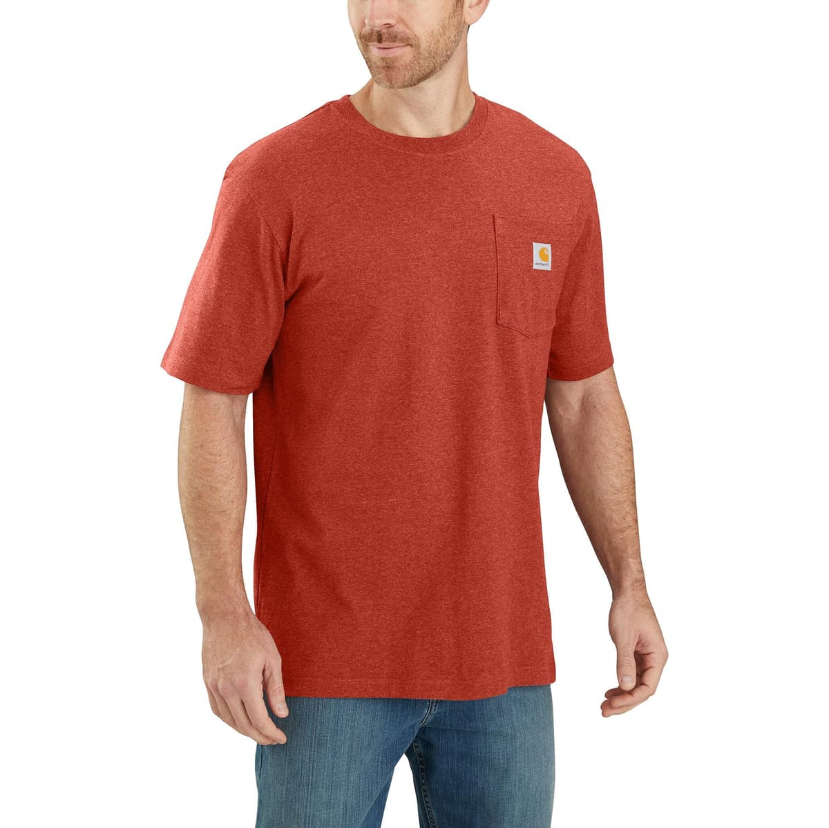 Carhartt Mens Loose Fit Heavyweight Short-Sleeve Pocket T-Shirt (Also Available in Big & Tall) CloseoutWork Utility T-Shirt — view 81