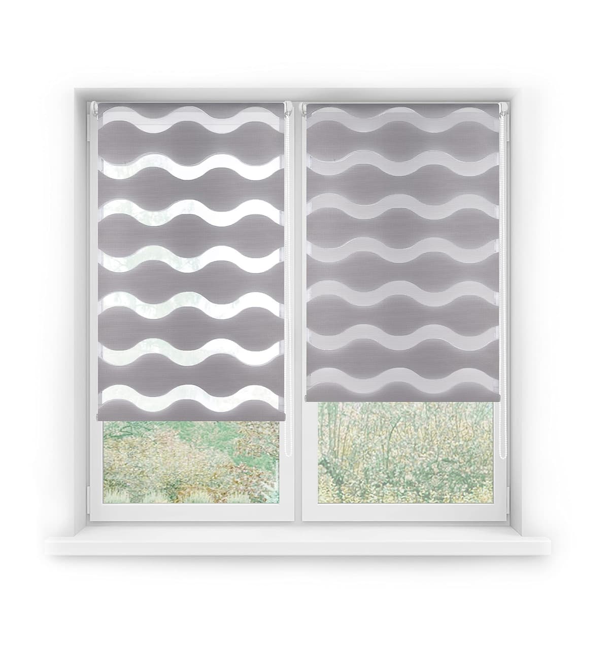 Blindecor Indus SIN HERRAMIENTAS | Estor Enrollable Sin Taladrar de Doble Capa | Color Blanco 40 x 130 cm (ancho x largo) | Tamaño de la Tela 37 x 125 cm — view 62