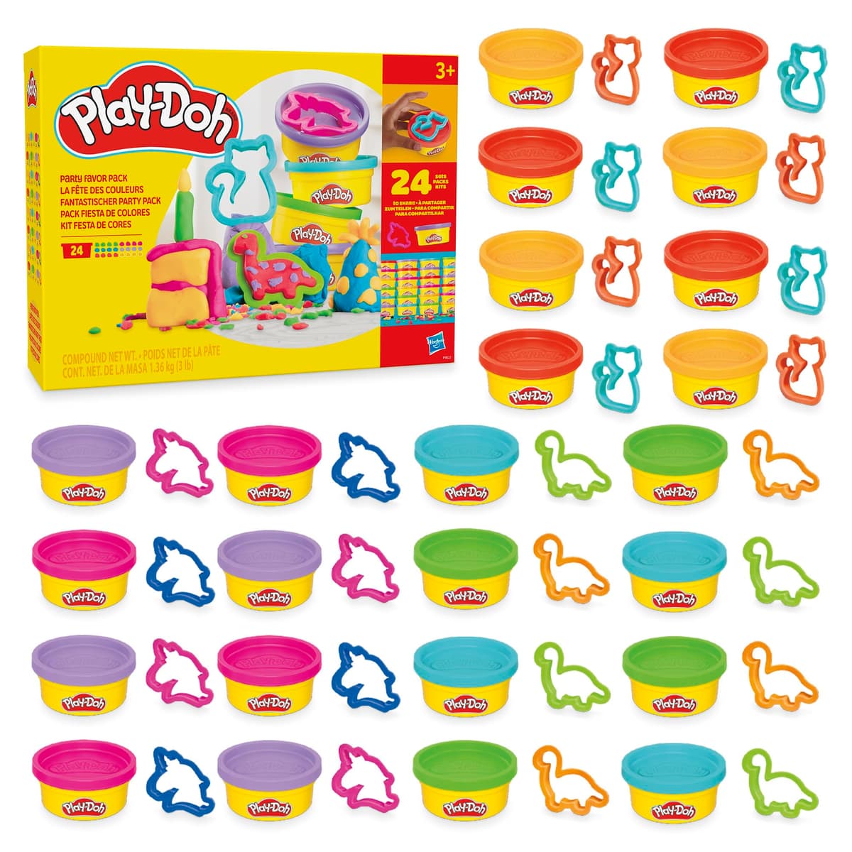 Play-Doh Pack de 20 Botes de Plastilina No Tóxica, Surtido de Colores, Manualidades y Actividades Creativas, Niños y Niñas de 2 Años o Más — view 11
