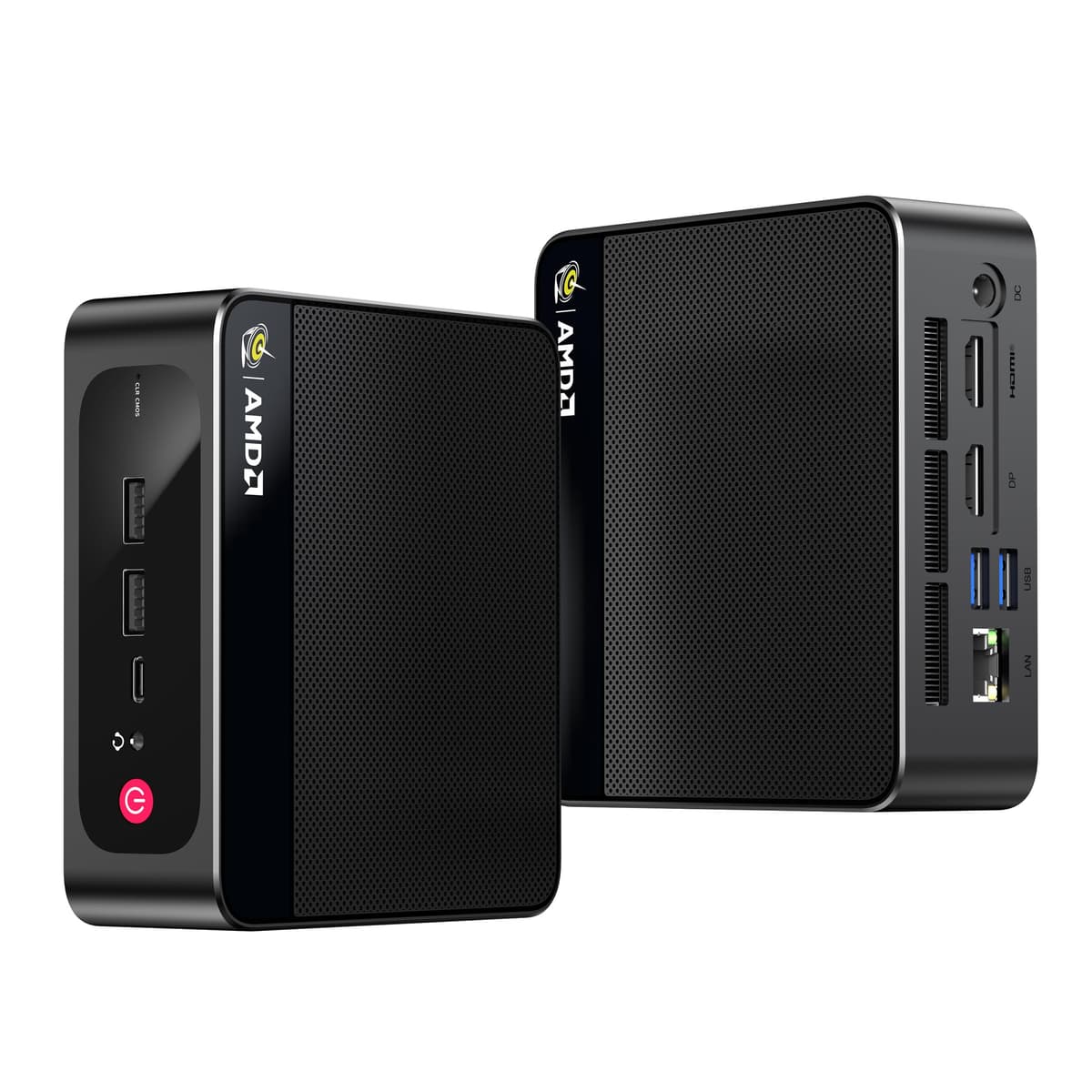 Beelink Mini PC, AMD Ryzen 5500U (6C/12T, Up to 4.0GHz), 16GB DDR4 500GB M.2 NVME SSD, Mini Computer Support 2.5G LAN/Triple Display/USB3.2/WiFi6/BT5.2 Home/Office Micro Desktop Computer — view 8