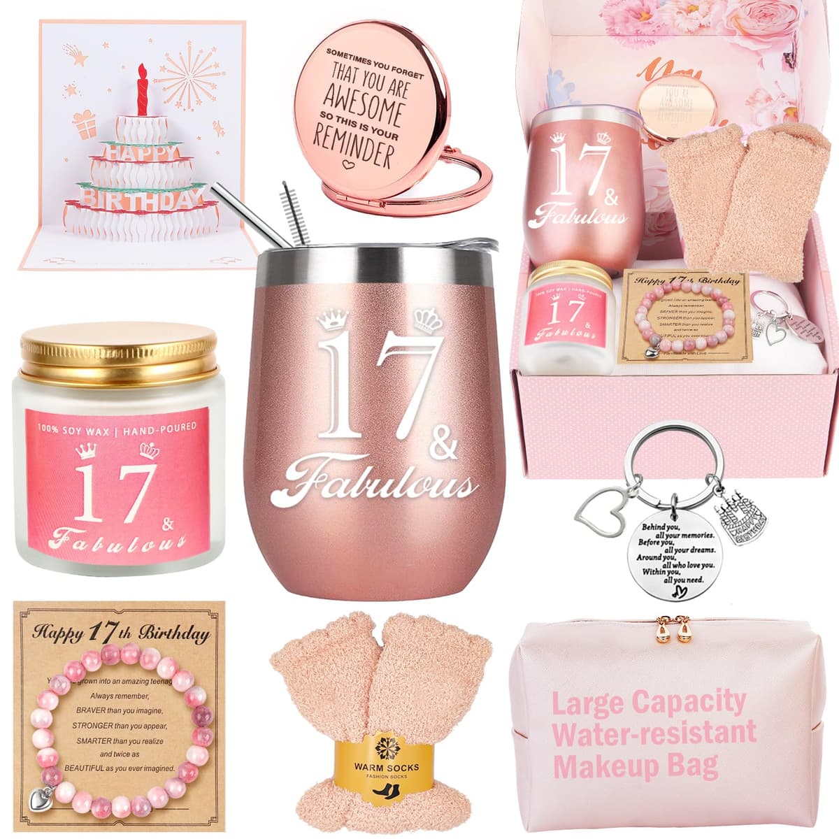 Awfrky Birthday Gifts for Women, Birthday Gift Box Set for Woman Best Friends Female Sister Mom Daughter Wife Her Girlfriend Coworker Bestie, Unique Gifts for Women — view 14