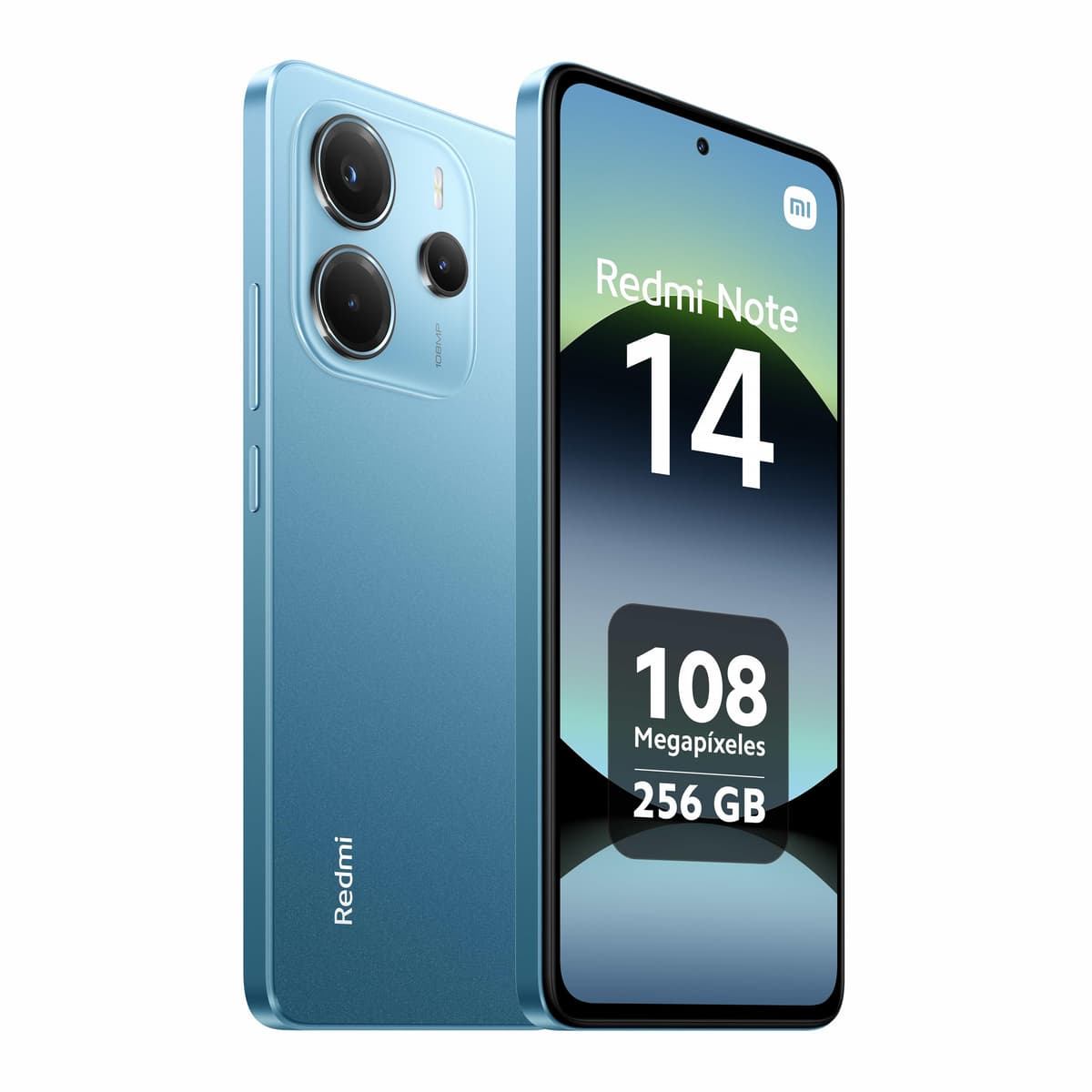 XIAOMI Redmi Note 14 - Smartphone de 8+256GB, Pantalla de 6.67" AMOLED FHD+ 120Hz, MediaTek Helio G99-Ultra, cámara de 108MP, TurboCharge 33W, 5500 mAh, Cargador no Incluido, Azul (Versión ES) — view 2