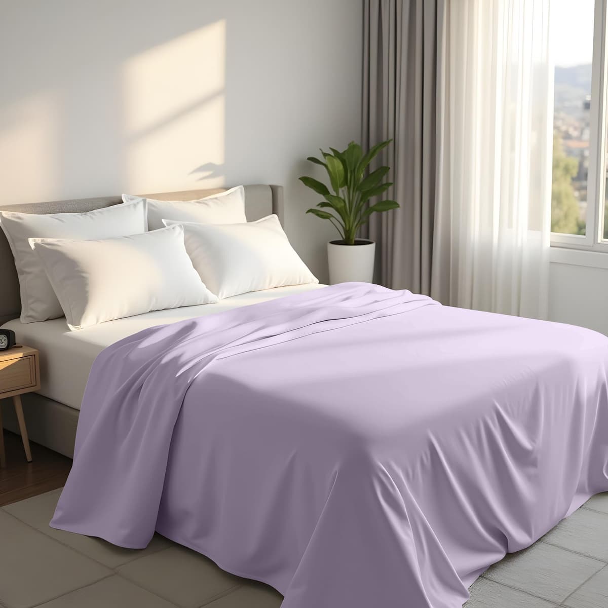 Utopia Bedding - Flat Sheet Double - Easy Care Soft Brushed Polyester - Microfiber Fabric - Wrinkle, Shrinkage, and Fade Resistant - White — view 13