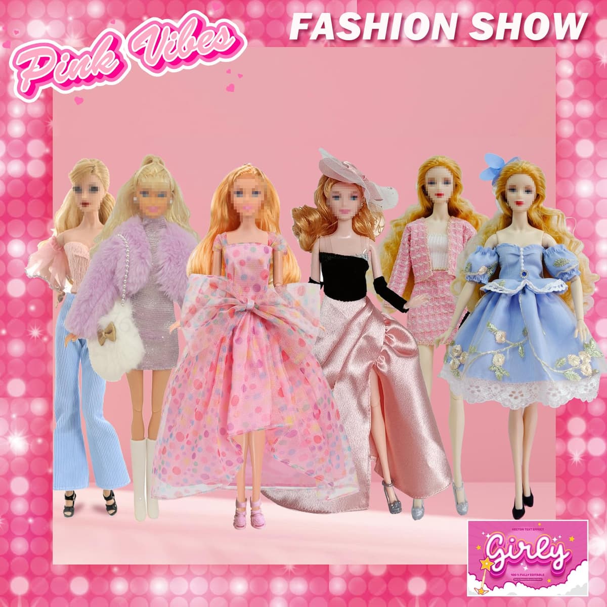 20 pcs Fashion Doll Clothes and Accessories, Including Night Dresses for Dolls, Skirts, Pants, Hats, Shoes, Bags, Accessories for 30 CM/11.5 Inch Dolls, Gifts for Girls — view 6