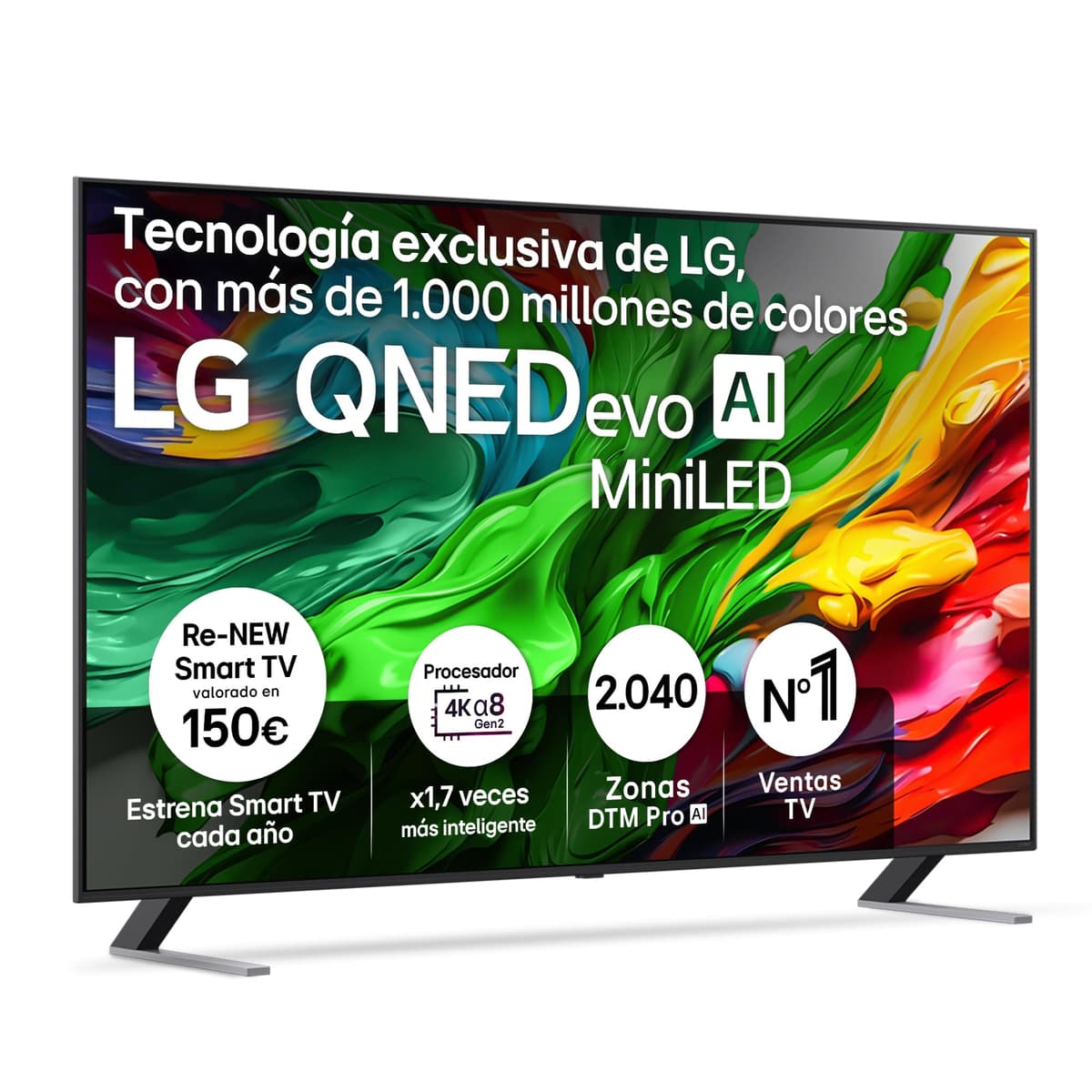 LG 55QNED85A6C - TV 55", 4K QNED EVO, Smart TV, WebOS 25, Procesador Potente e Inteligente, MiniLED AI, Super Upscaling, Dolby Vision y Dilgital Plus, Alexa/Google Assistant, Negro — view 38
