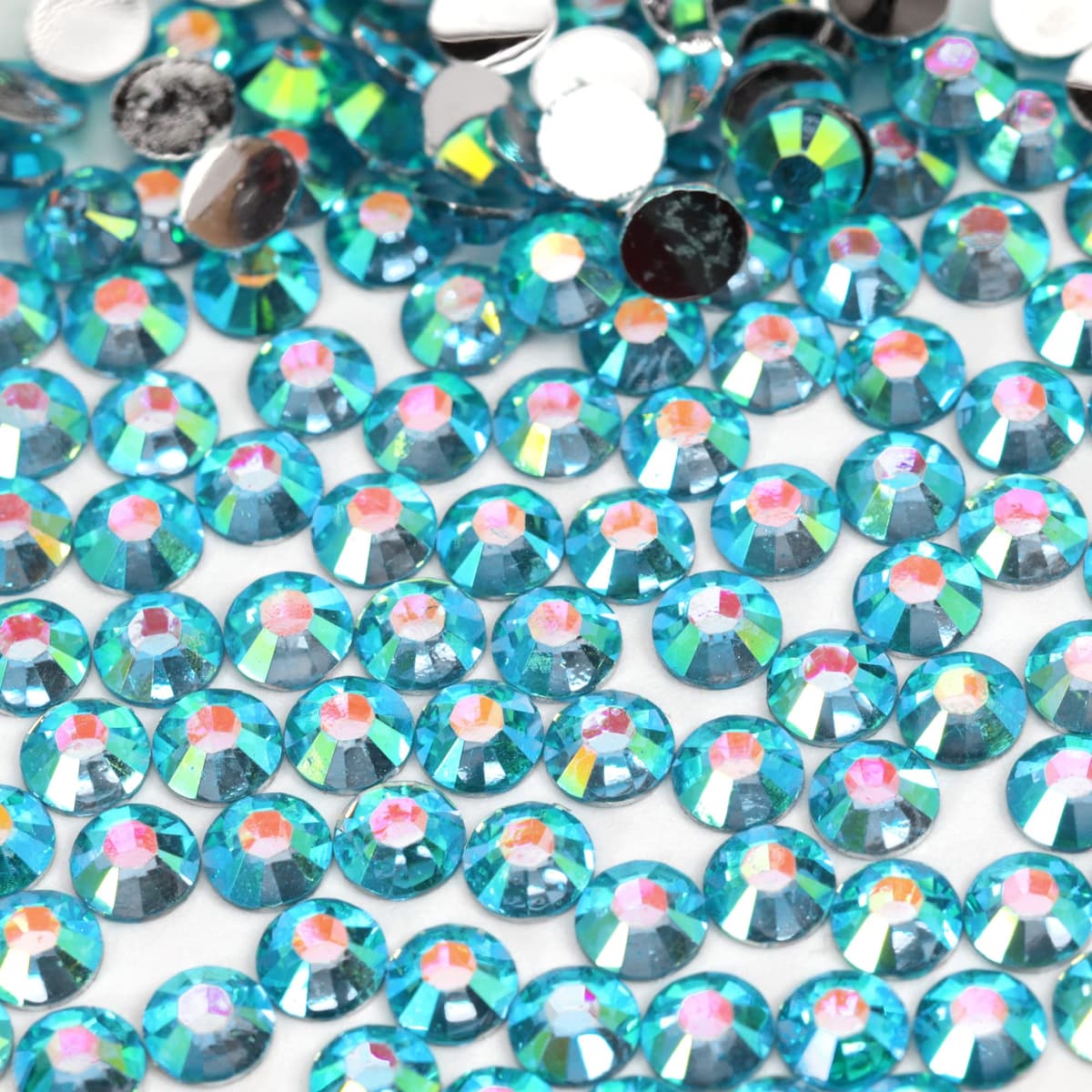 1000pcs 4mm Flat Back Non-Stick Rhinestone Crystal Diamantes Nail Art & Craft Scrapbooking Embellishments 90 Available Colours (4mm, AB Clear #A13) — view 74