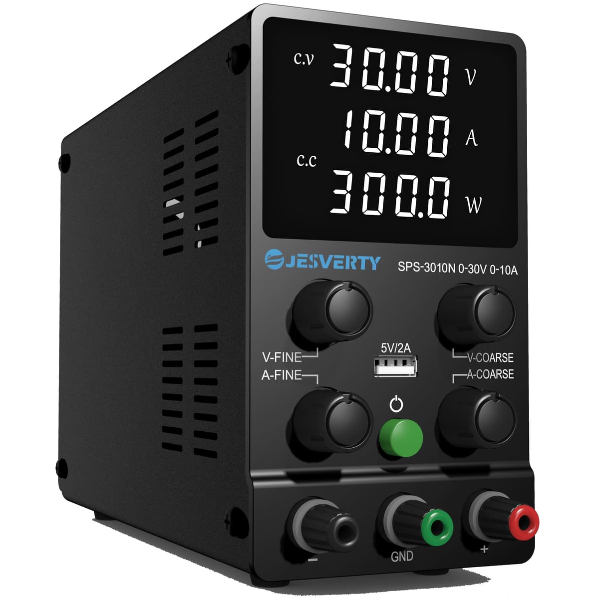 Fuente de Alimentación Regulable 60V 5A DC Fuentes de Alimentación de Laboratorio Fuente de Alimentacion de Banco Ajustable Pantalla LED de 4 Dígitos Jesverty SPS-6005N — view 7