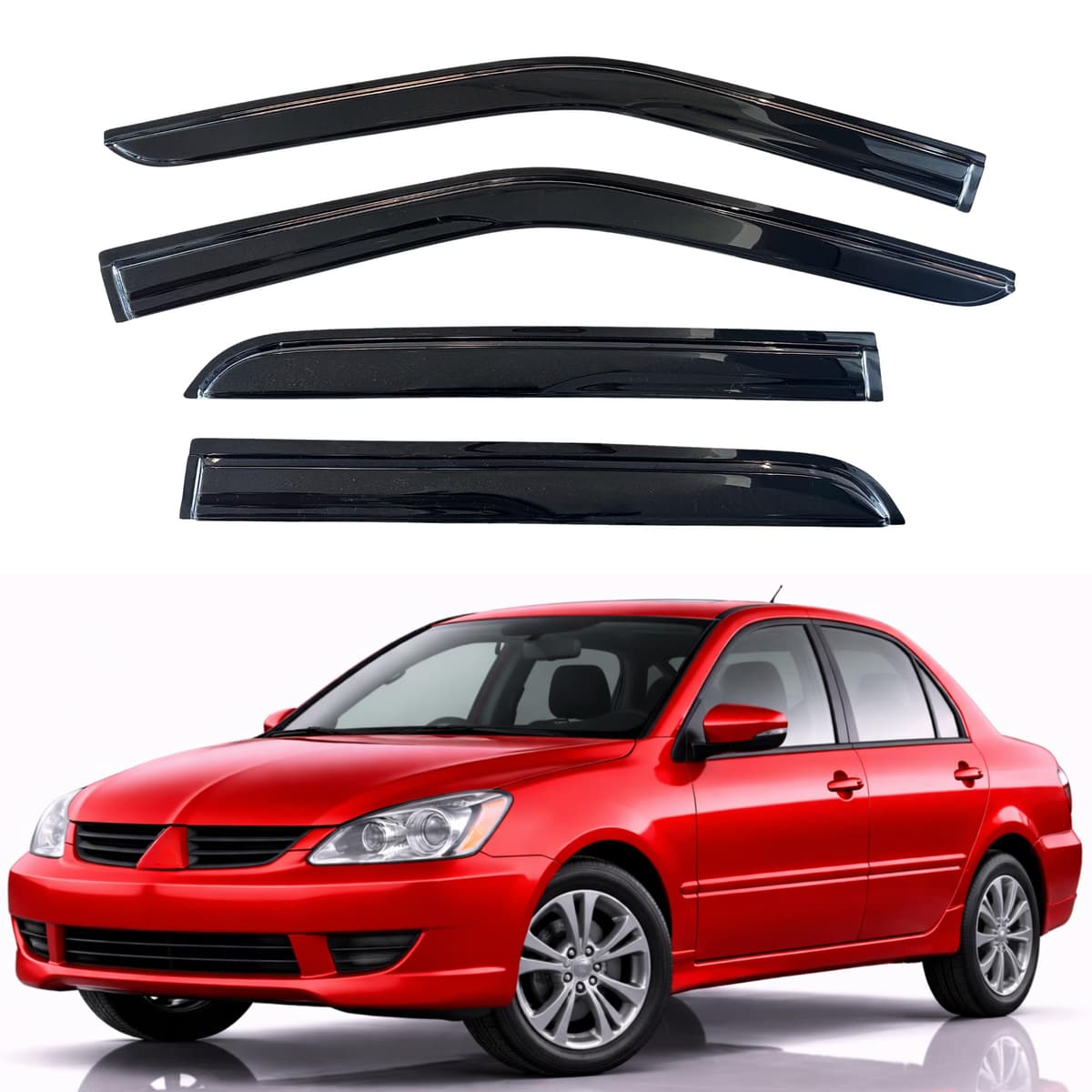 KPY Rain Guards Fit for 2006-2013 Lexus IS250 IS350, Out-Channel Window Visors Vent Wind Deflectors 4PC, Car Accessories for 06-13 Lexus is Series — view 160