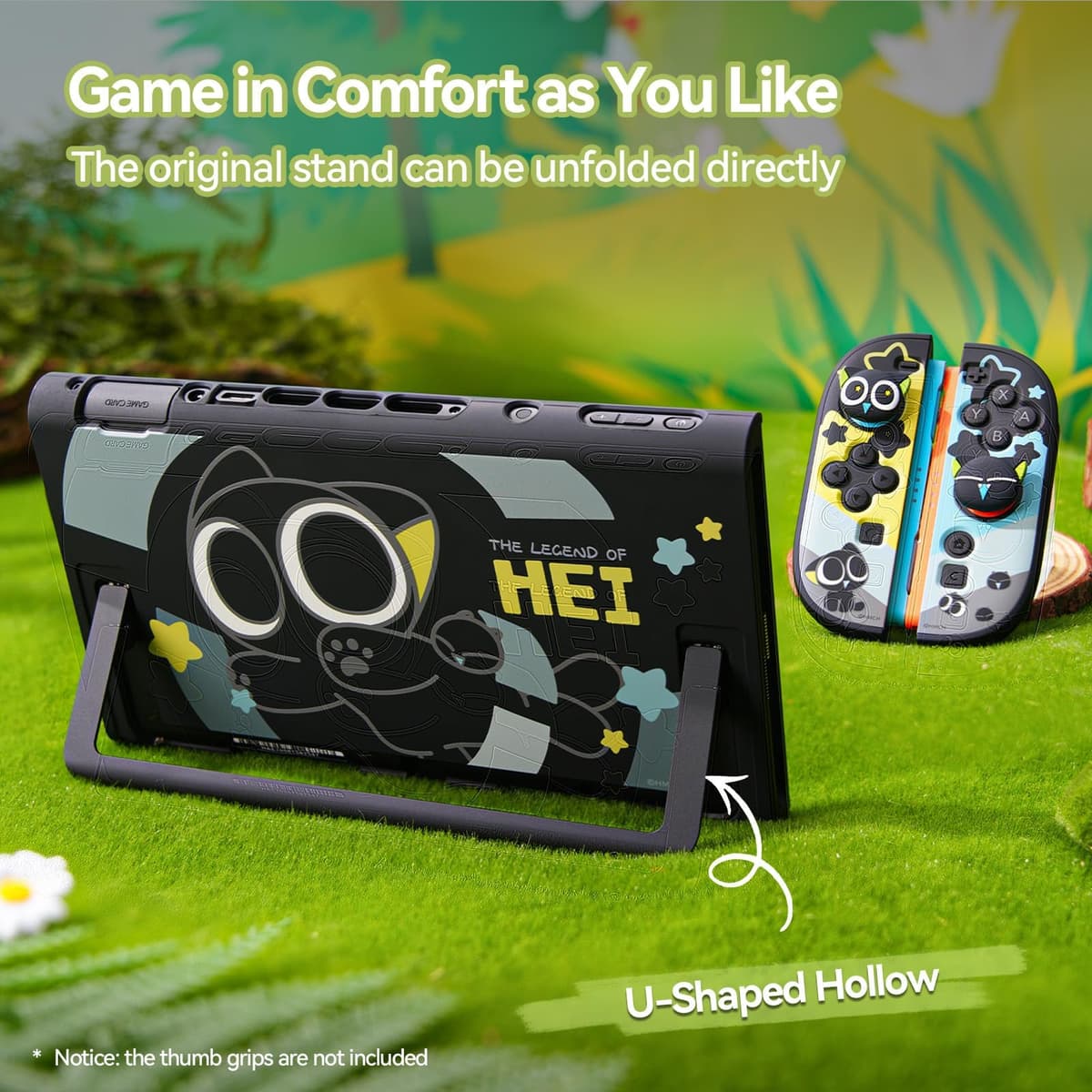 GeekShare Protective Case Compatible with Switch 2, Hard PC Slim Dockable Shell Cover Compatible with Switch 2025 Game Console and Joystick Controllers - The HEI Serie — view 3