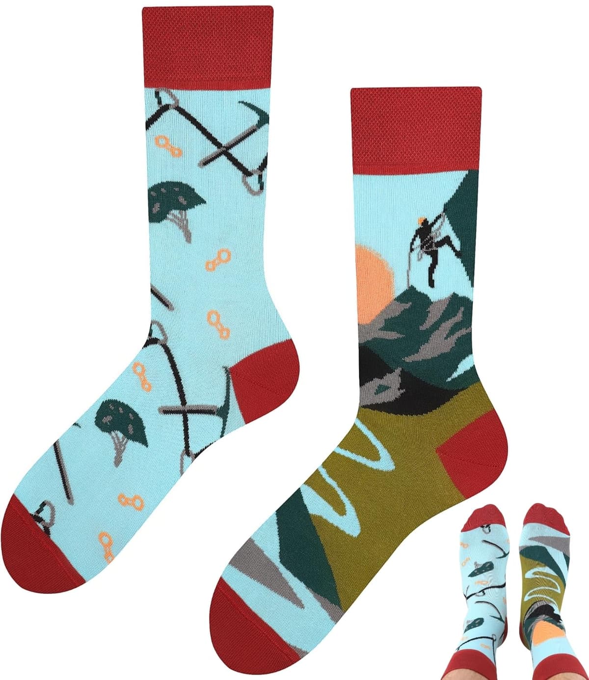 Todo Calcetines Divertidos Hombre y Mujer, Calcetines Fantasia con Motivo, de Colores — view 137