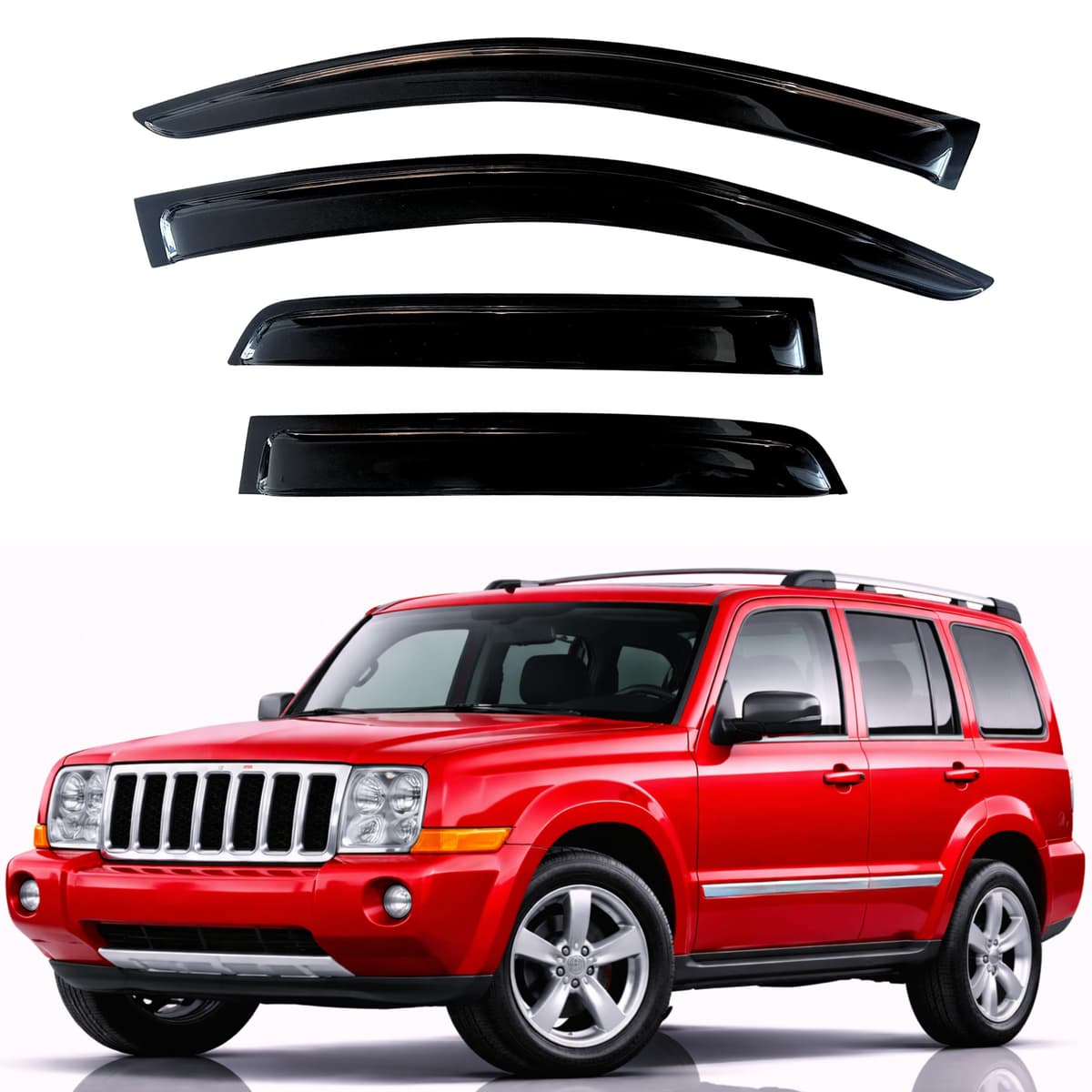 KPY Rain Guards Fit for 2006-2013 Lexus IS250 IS350, Out-Channel Window Visors Vent Wind Deflectors 4PC, Car Accessories for 06-13 Lexus is Series — view 84