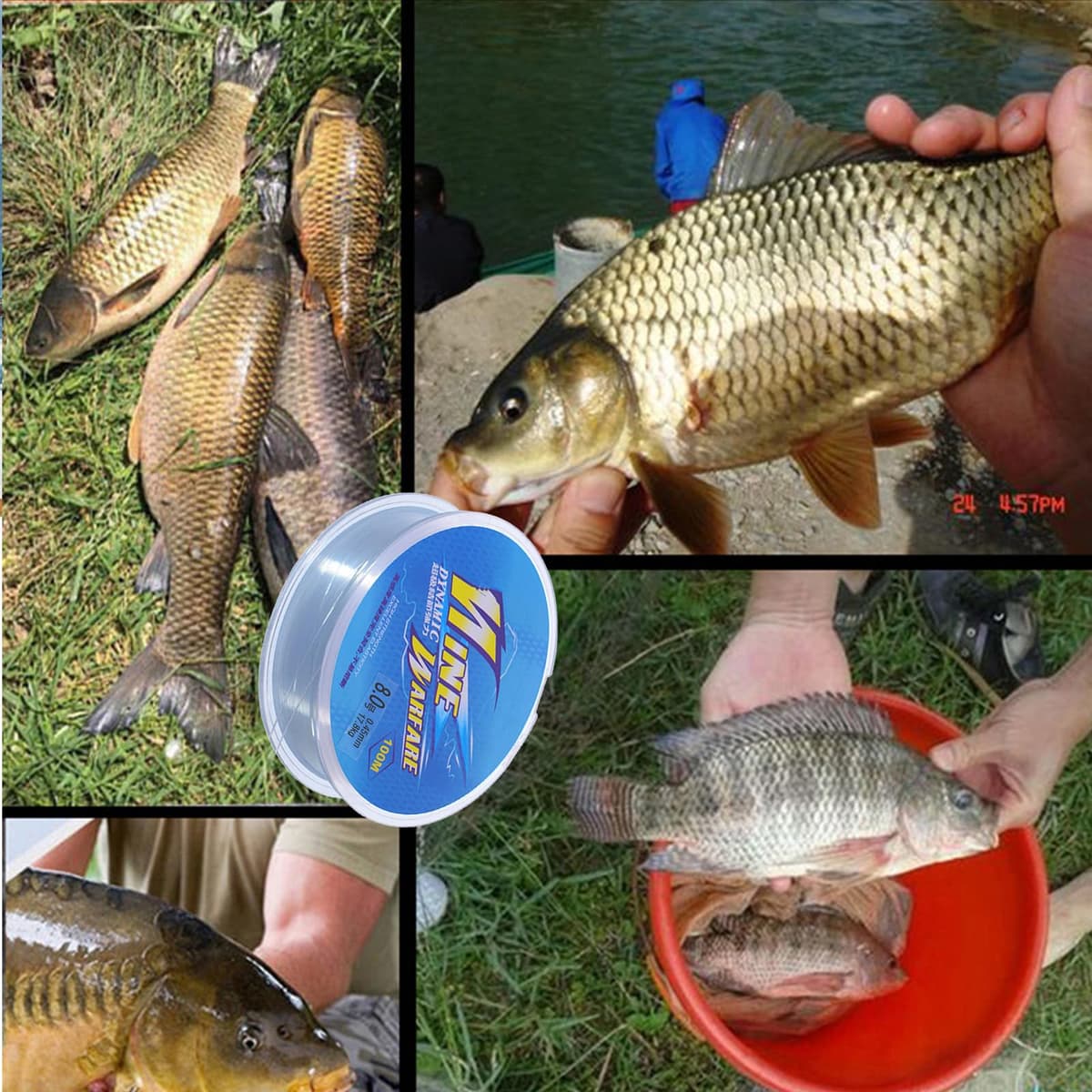Línea de Pesca de 100 Metros,Línea de Pesca de Nylon,Línea de Pesca de Monofilamento Transparente Línea de Aproximadamente 0,45 mm de Diámetro — view 5