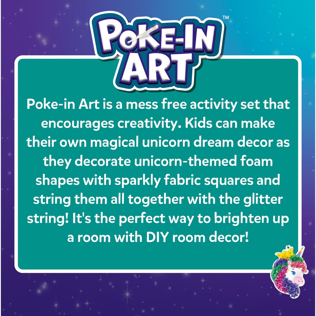 Skillmatics Poke-in Art - Magical Unicorn Dream Decor, Mess-Free Fun for Kids, DIY Sewing Craft Kits, Creative Activity, Gifts for Ages 4, 5, 6, 7, 8, 9 — view 8