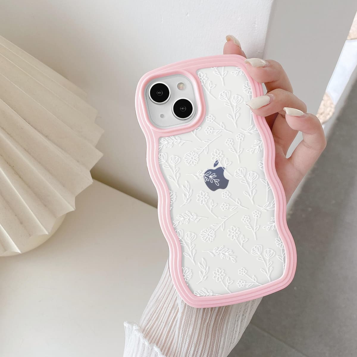 QLTYPRI Compatible with iPhone 11 Case, Cute Curly Wave Frame Clear Case for Girls Women, Transparent Soft Silicone TPU Bumper Shockproof Protective Phone Cover for iPhone 11 - Purple — view 37