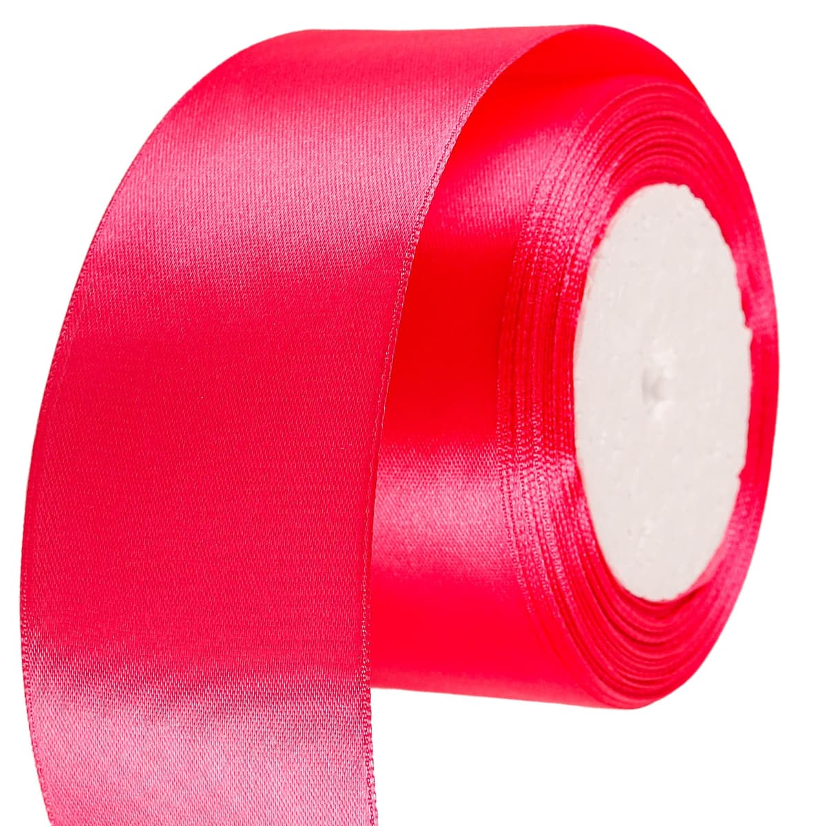 40mm Wide White Ribbon Thick Wedding Car Ribbon 22m, 1.5 inch Thick White Satin Ribbon for Gift Wrapping Wedding Car Christmas Birthday Cake Hair Bow Florist Bouquet Crafts Decorations — view 102