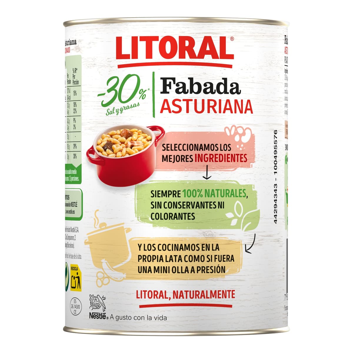 Litoral Fabada Asturiana -30% Sal y Grasa - Plato Preparado Sin Gluten - Pack de 10x420g - Total: 4.20kg — view 5