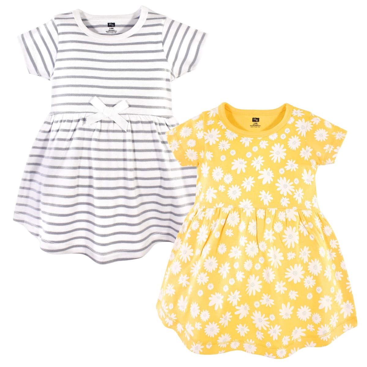 Hudson Baby Baby Girls' Cotton Dresses, Lemons, 9-12 Months — view 2