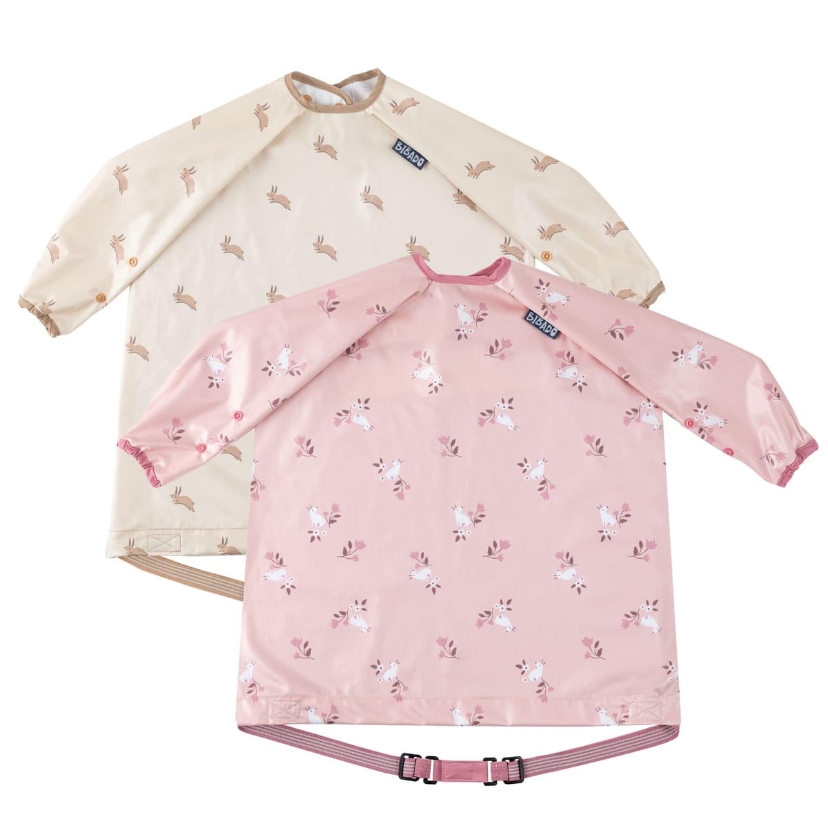 BIBaDO - Long Sleeve Baby Bibs - Babies & Toddlers 6-36 Months - Coverall Weaning Bib - Easy Wipe Clean & Soft Fabric - Attach to Highchair & Tables - Waterproof - Machine Washable — view 12