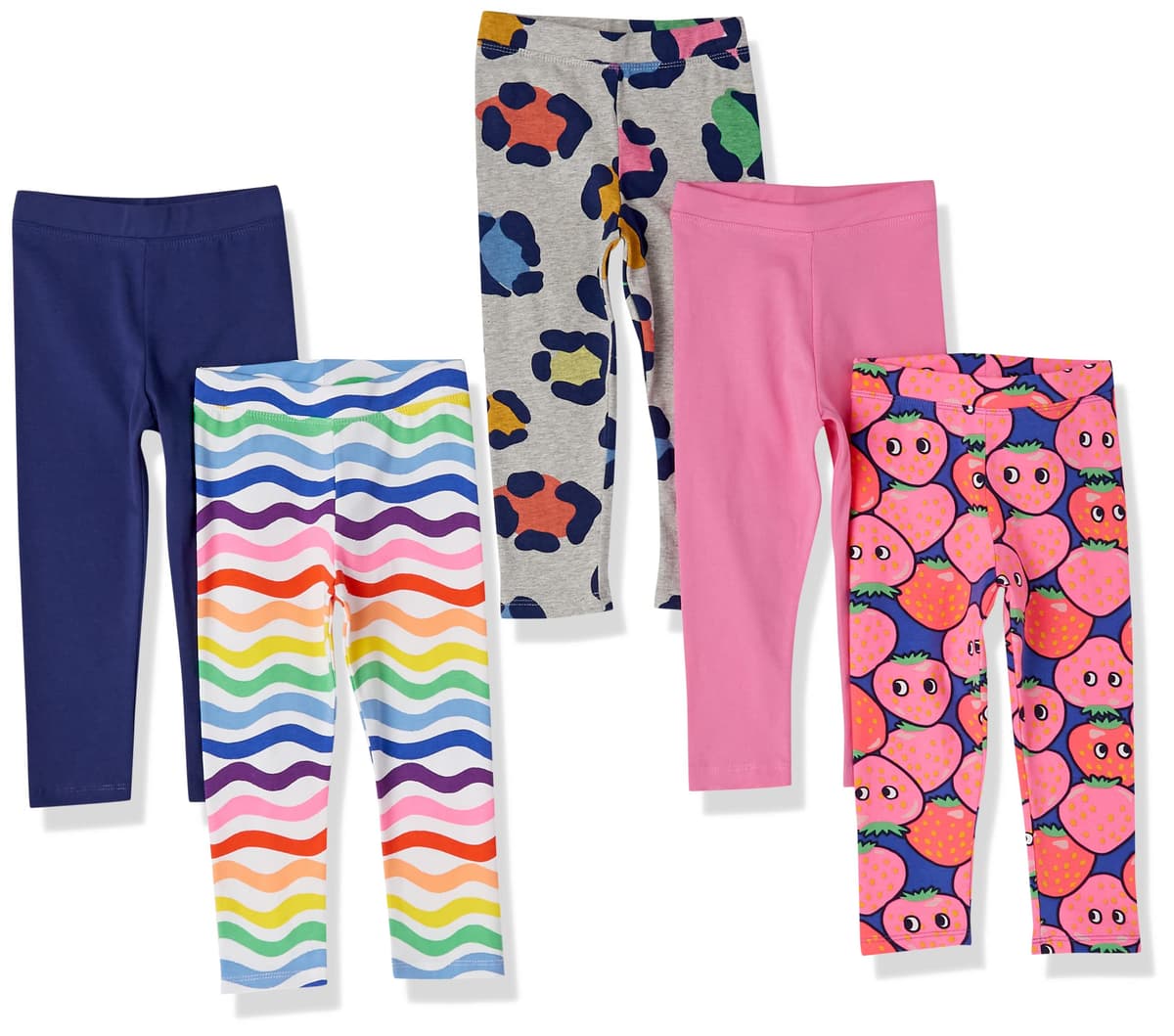 Amazon Essentials Girls and Toddlers' Leggings, Multipacks — view 28