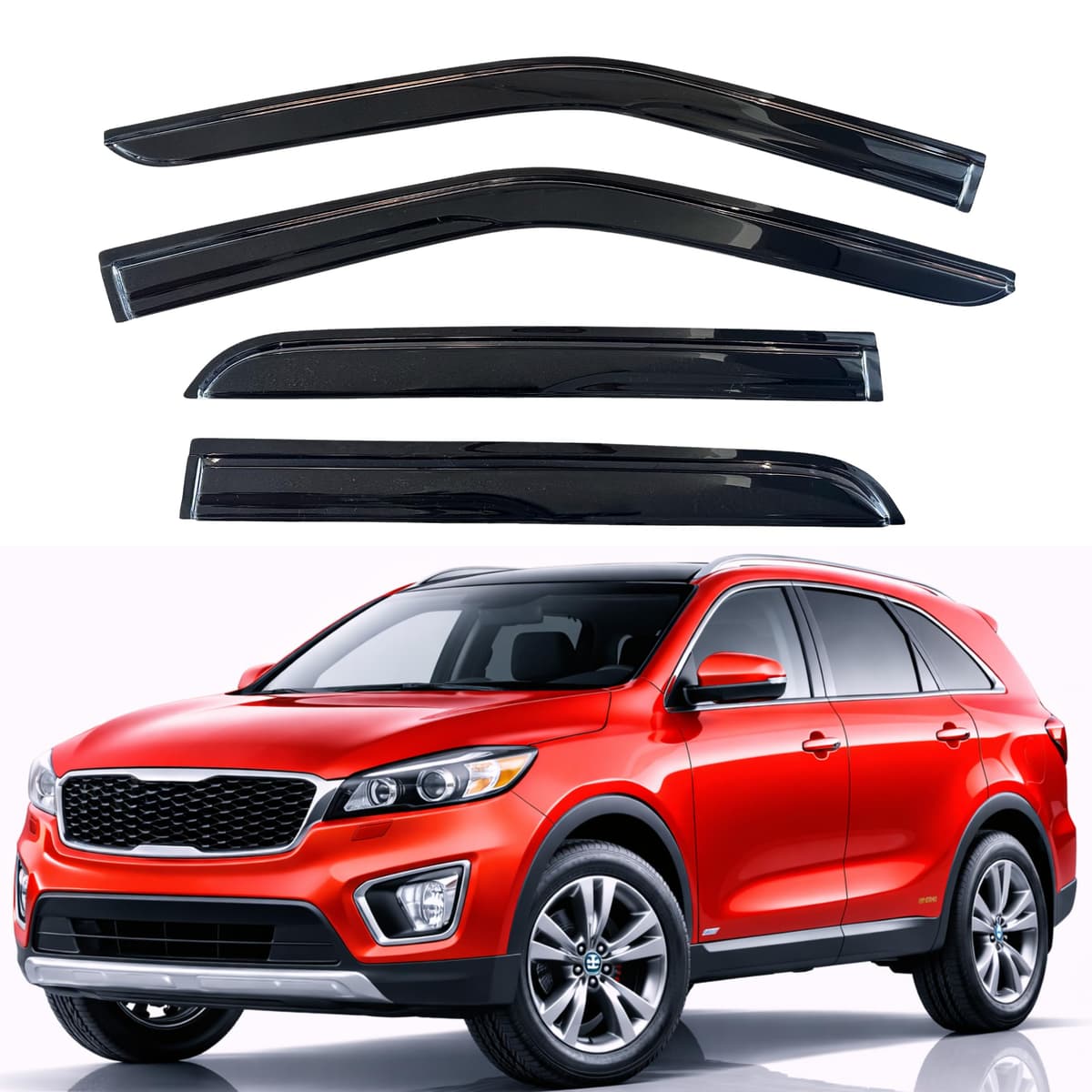 KPY Rain Guards Fit for 2006-2013 Lexus IS250 IS350, Out-Channel Window Visors Vent Wind Deflectors 4PC, Car Accessories for 06-13 Lexus is Series — view 168