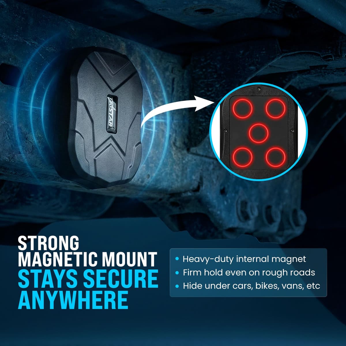 Mini Waterproof GPS Tracking Real Time Live 4G Device Powerful Magnet Long Standby Tracker Locator for Kids Seniors Pets Cars Vans Motorbikes Fleet Taxi Spy - TKSTAR *2026 Model* — view 4