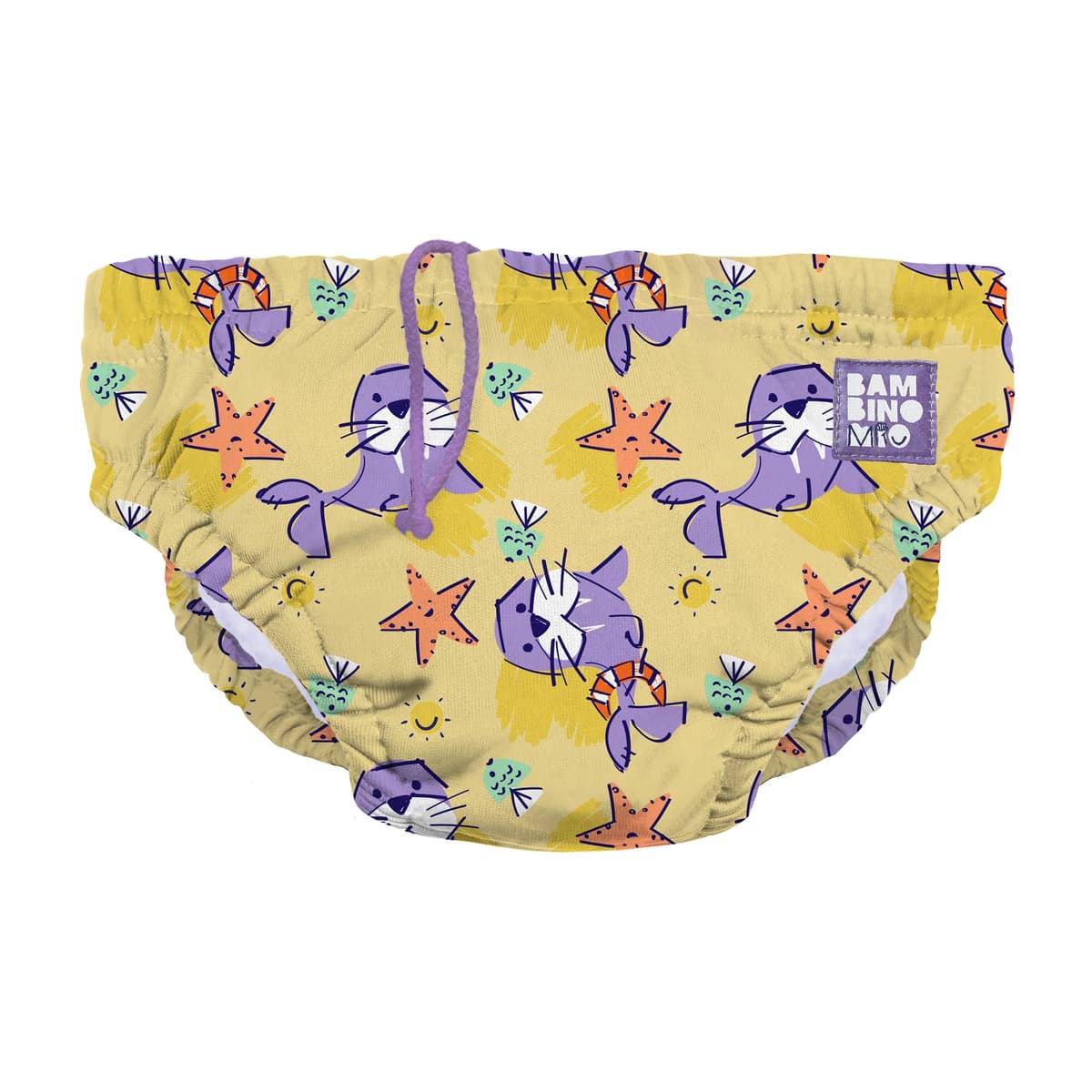 Bambino Mio Baby and Toddler Reusable Swim Nappy Pant, 2-3 Years, Whale Wharf, Boys and Girls — view 14