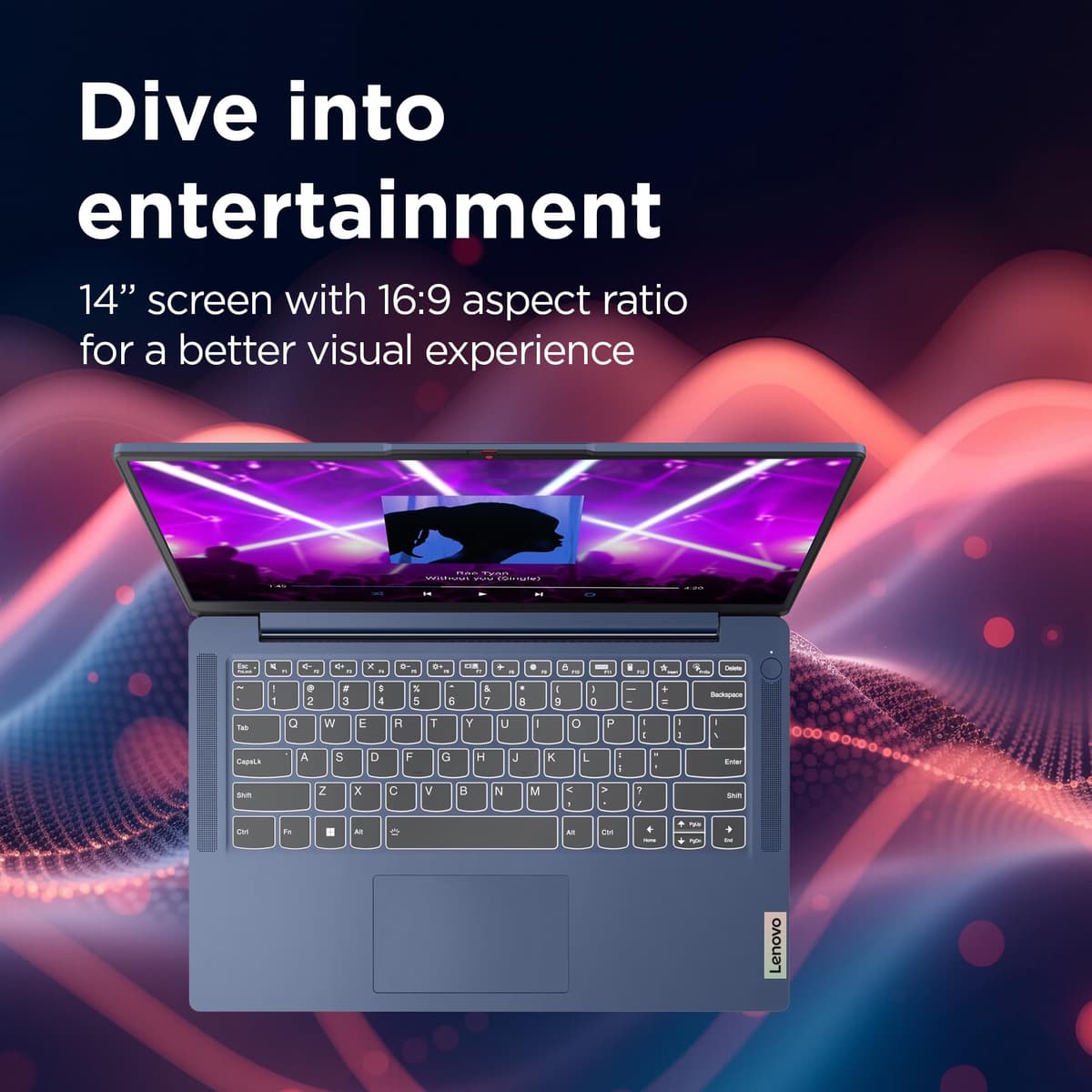 Lenovo IdeaPad Slim 3 | 14 inch Full HD Laptop | Intel Core i3-N305 | 8GB RAM | 512GB SSD | Windows 11 Home | Abyss Blue — view 2