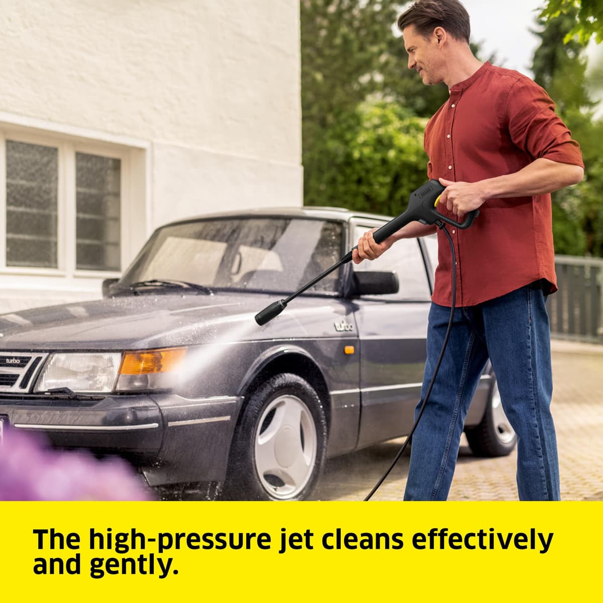 Kärcher high-pressure washer K 2, pressure: max. 110 bar, flow rate: 360 l/h, area: 20 m²/h, weight: 4.2 kg, high-pressure gun, high-pressure hose, dirt blaster — view 5