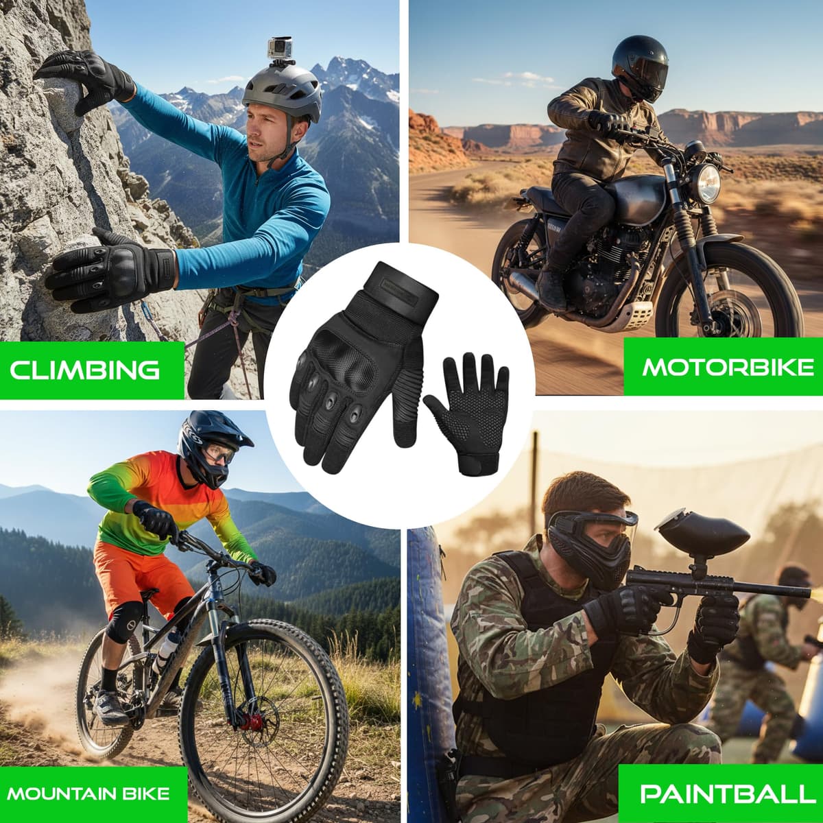 WESTWOOD FOX WFX Motorcycle Gloves for Men and Women Hard Knuckle Full Finger Touchscreen Motorbike Gloves for Bike Riding — view 7