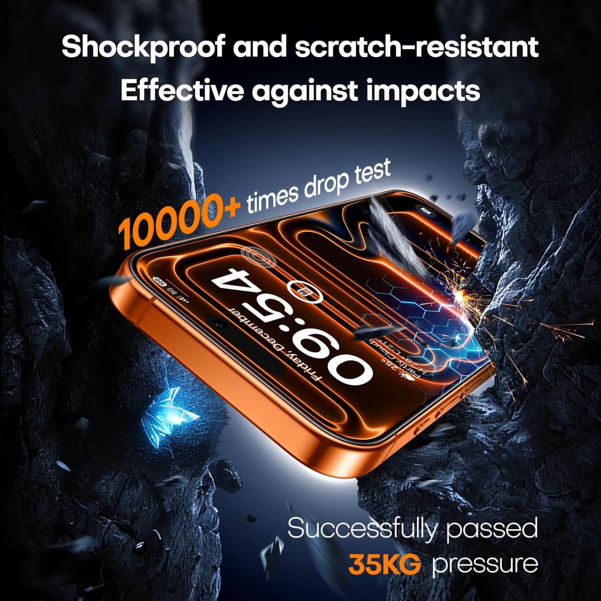 TAURI Designed for iPhone 17 Pro Max Screen Protector, 2 Pack 9H+ Tempered Glass Film + 1 Dust Free Installation Tool, [Military-Grade Shatterproof] Anti-scratch No Dust No Bubbles — view 8