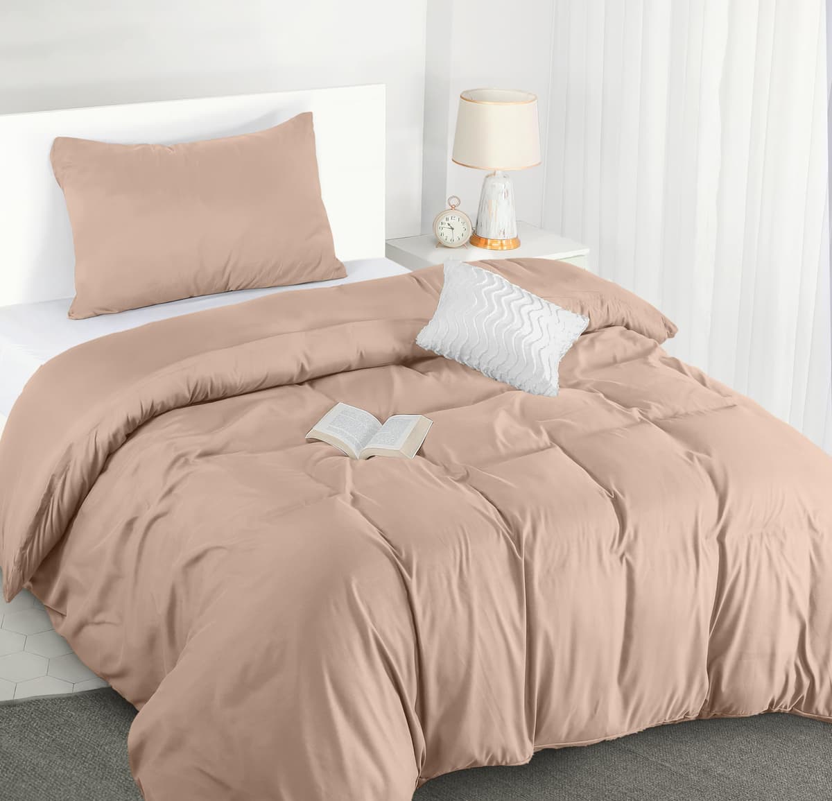 Utopia Bedding Funda Nordica Cama 180 - Microfibra Juego de Funda Nordica 240x260 cm y 2 Fundas de Almohada 65x65 cm (Blanco) — view 37