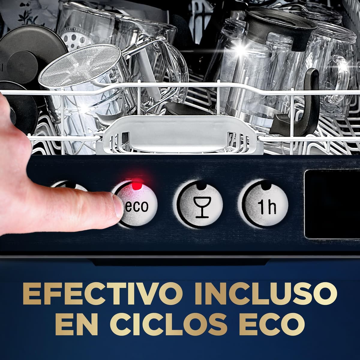 Finish Ultimate Plus Infinity Shine, Pastillas para el Lavavajillas, limpieza y brillo intensivos, y protección del cristal, 73 pastillas — view 8