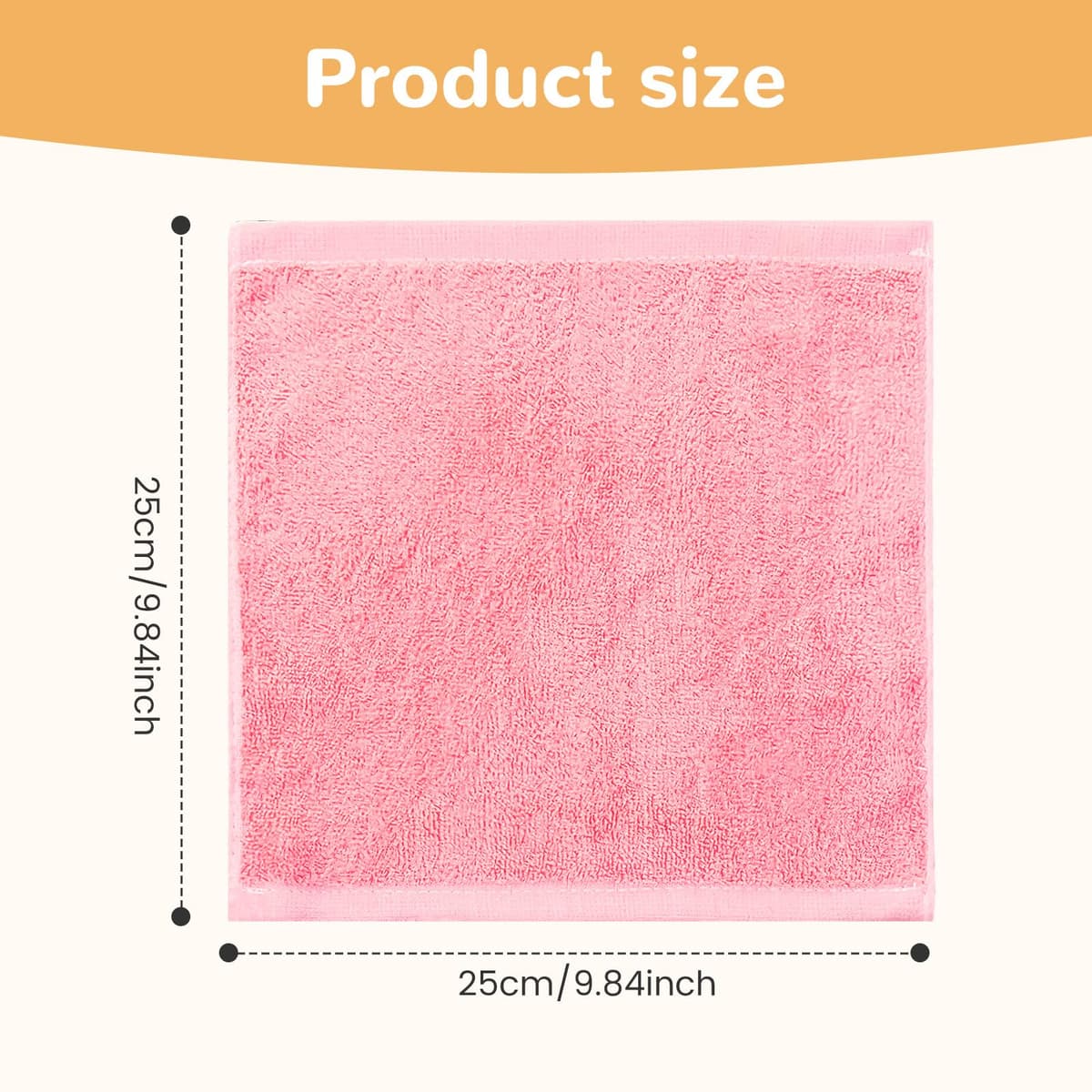 8-Piece Assorted Color Set Face Cloths, Premium Bamboo Face Cloth, Reusable Eco-Friendly Face Cloths For Washing Face,For All Skin Types (10x10in) — view 2