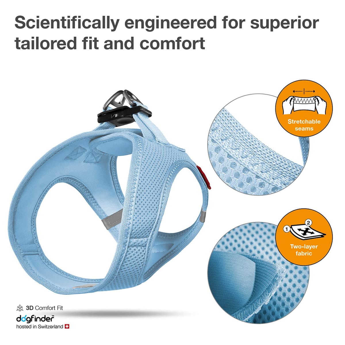 Vest Harness Air-Mesh Skyblue 2XS — view 3