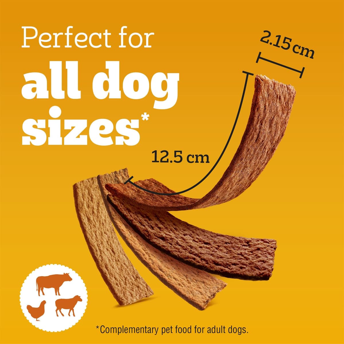 Pedigree Schmackos Mega Pack 110/112 Strips Snacks, Dog Treat Multipack with Beef, Lamb and Poultry Flavours — view 7