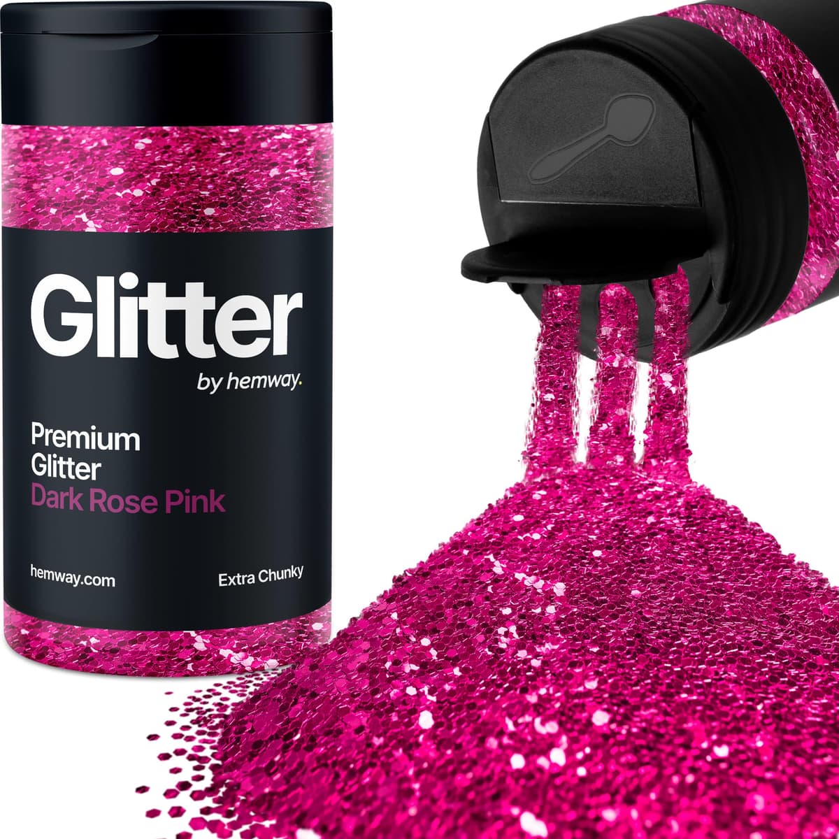 Light Rose Gold Glitter Shaker, 130g Ultrafine Glitter, Crafts 1/128" Metallic Flake Light Rose Gold Sequins, Resin & Epoxy Crafts, Decorating, Halloween, Christmas Nail, Face, Hemway — view 212