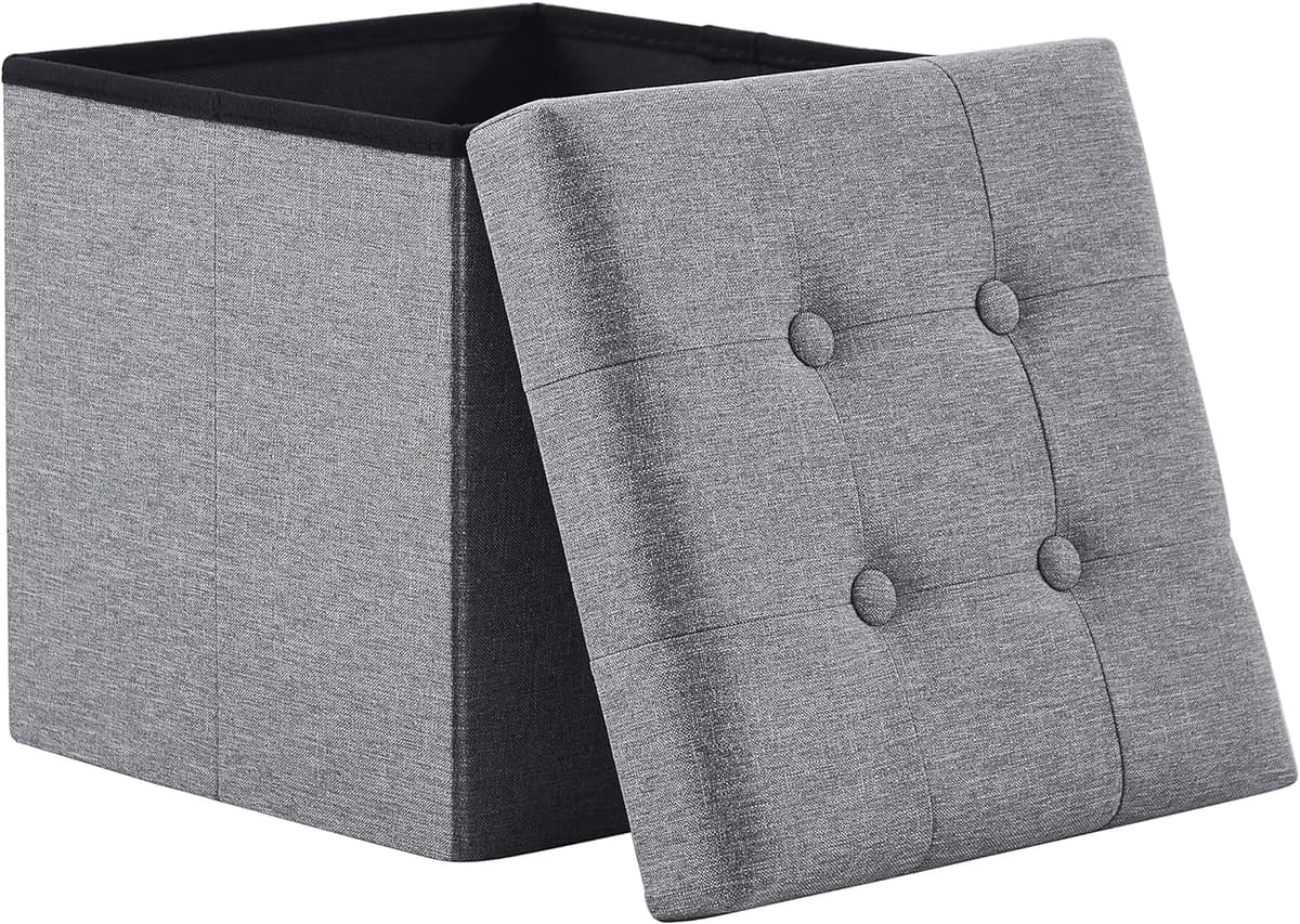 Madera Nieve Banco con Almacenamiento, Banco Acolchado, Taburete, baúl con Capacidad de Carga de hasta 300 kg (Beige, 76x38) — view 12