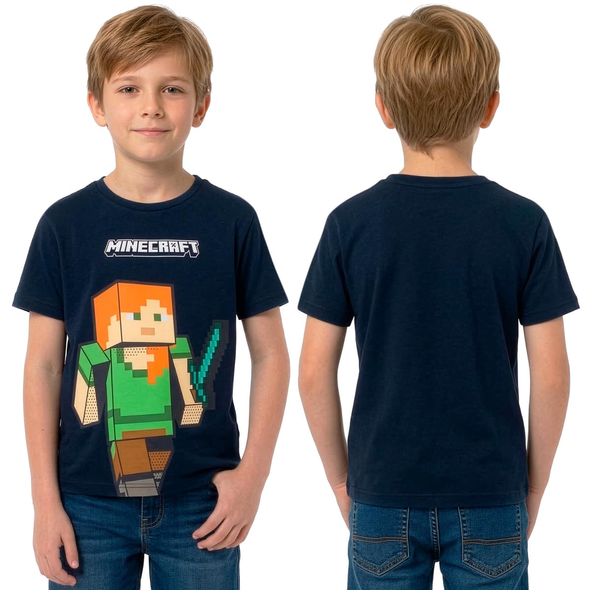 Minecraft Camisetas para Niño, Pack De 3 Camisetas Gaming para Niños, Lote De Camiseta Infantiles — view 4