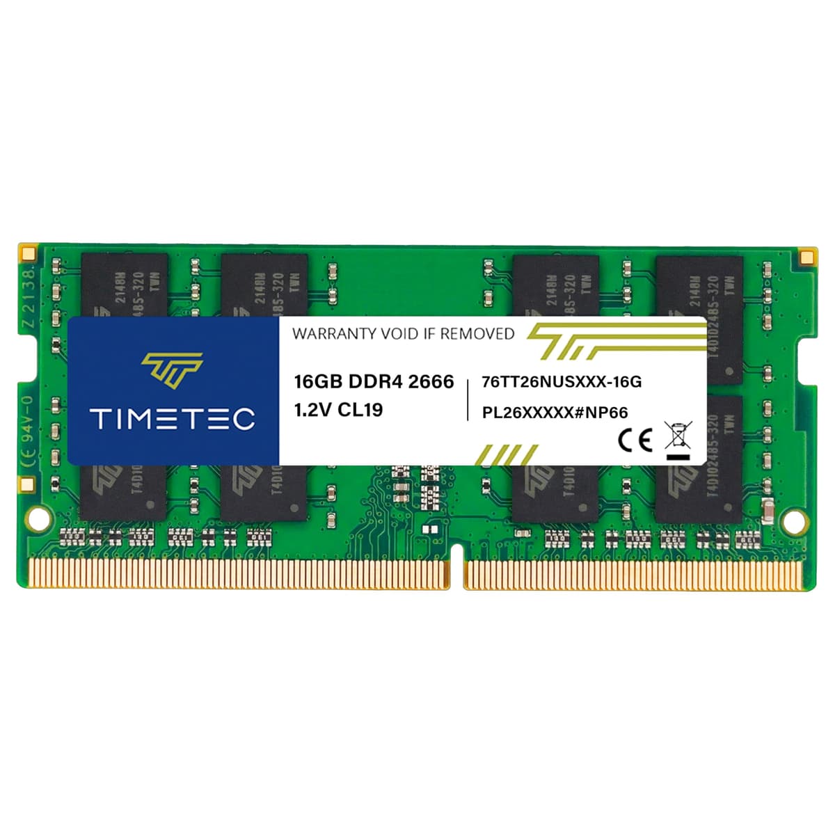 Timetec Premium 16GB DDR4 2666MHz (PC4-2666V) PC4-21300 SODIMM Laptop RAM – 260-Pin 1.2V CL19 Non-ECC Unbuffered Memory Module for Laptop, Notebook, Mini PC, All-in-One