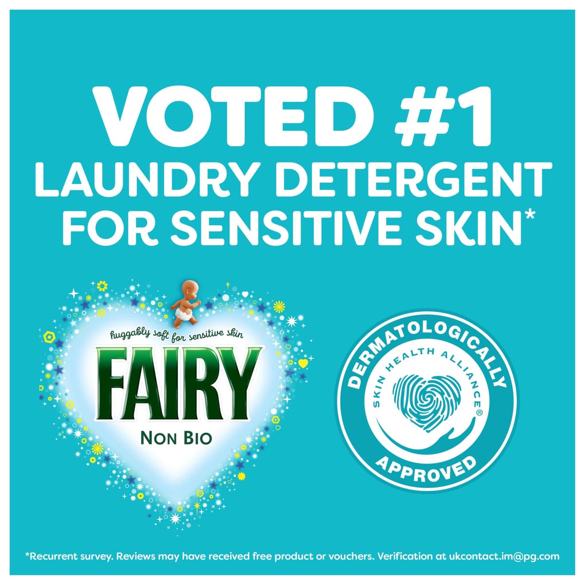 Fairy Non Bio Platinum Washing Pods Extra Stain Removal (44ctx3) 132ct — view 5