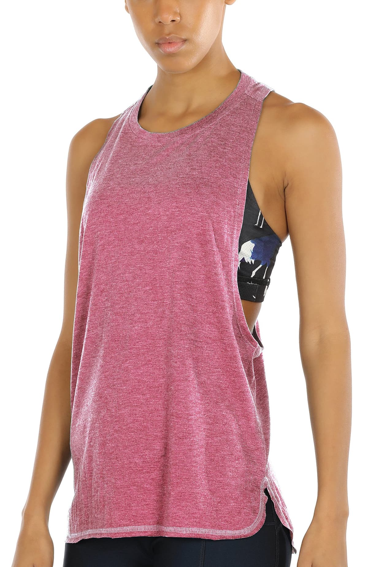 icyzone Sueltas y Ocio Camiseta de Fitness Deportiva de Tirantes para Mujer, Pack de 3 — view 10