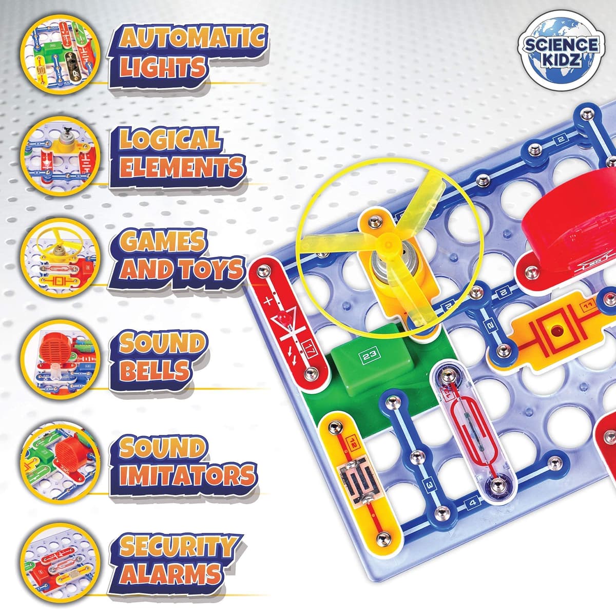 Science Kidz Electronics Kit - Electric Circuits - 188 - Science Experiments Set For Kids Age 5-10 - Educational STEM Toys — view 4