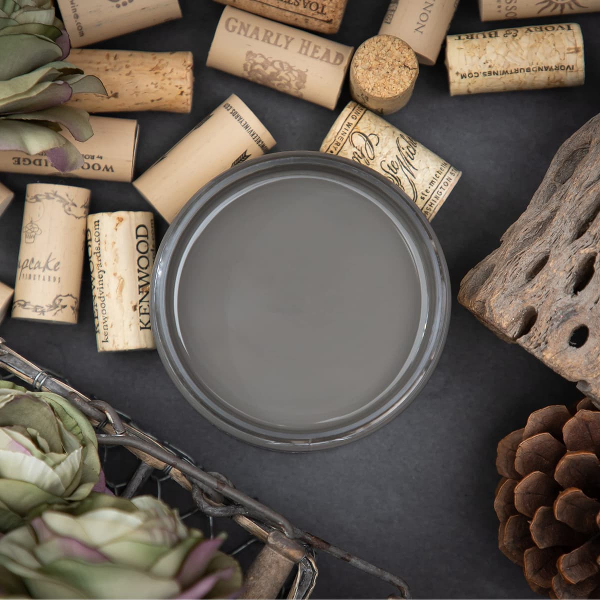 Dixie Belle Paint Company Chalk Finish Furniture Paint - Caviar (32oz) - Matte Black Chic Chalk Mineral DIY Furniture Paint — view 362