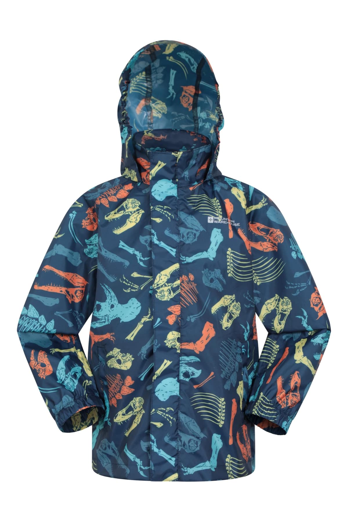 Mountain Warehouse Pakka Kids Waterproof Jacket - Wind Resistant, Lightweight,Breathable Rain Coat for Girls & Boys, Packaway Bag - For Rain, Spring Summer — view 12