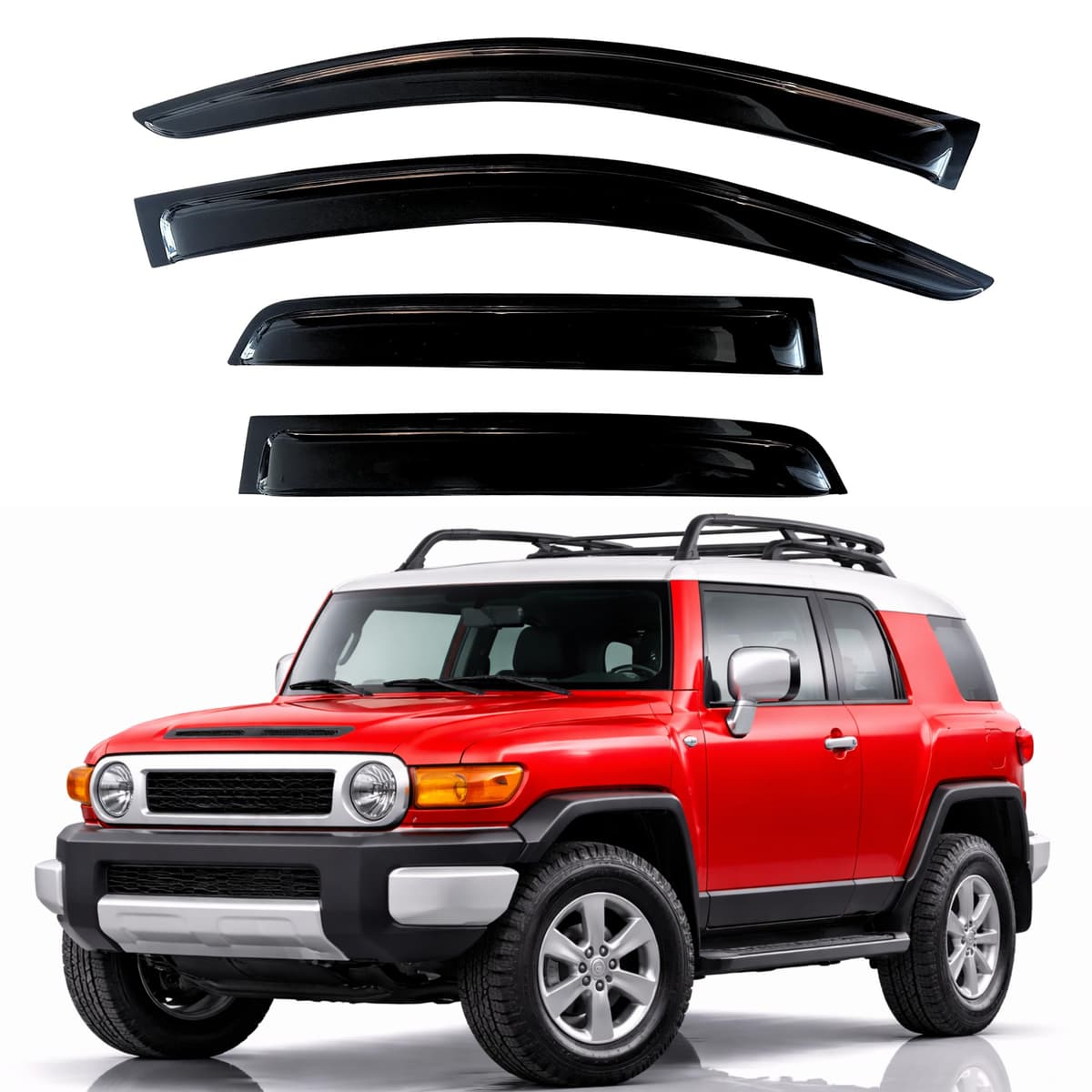 KPY Rain Guards Fit for 2006-2013 Lexus IS250 IS350, Out-Channel Window Visors Vent Wind Deflectors 4PC, Car Accessories for 06-13 Lexus is Series — view 341